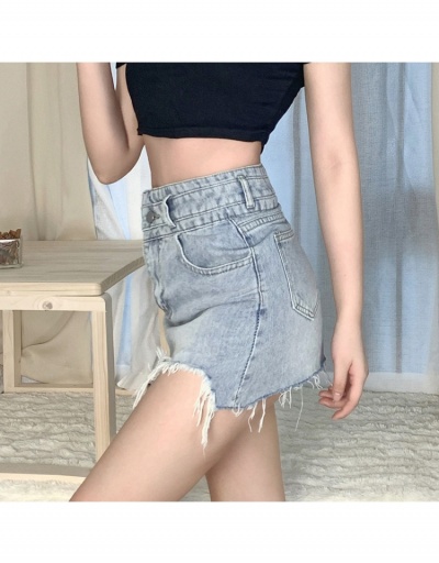 Replica  Summer Fashion Pocket Pure Color Denim Skirt #793365 $23.92 USD for Wholesale