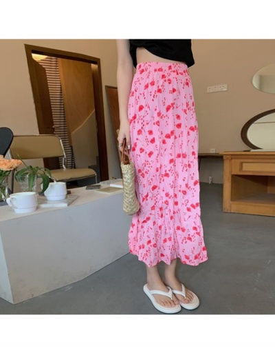 Replica Sweet Printing High Waist Long Skirt #793366 $23.28 USD for Wholesale