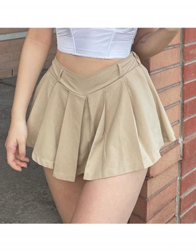 Replica  Street Fashion Pure Color Pleated Skirt #793369 $24.88 USD for Wholesale