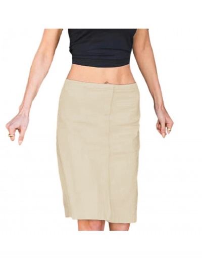 Replica  Summer Temperament Solid Slim Hip Skirt #793373 $36.10 USD for Wholesale