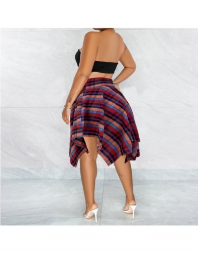 Replica Tie Wrap Designer Plaid Summer Women Skirts  #793376 $26.71 USD for Wholesale