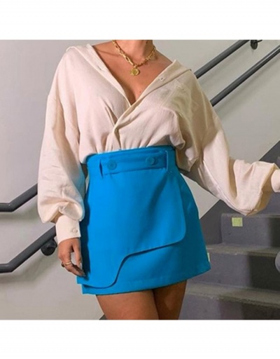  Commuter Pure Color Patchwork Irregular Woman's Skirt #793378 $23.28 USD, Wholesale Fashion Skirts