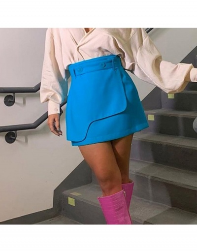 Replica  Commuter Pure Color Patchwork Irregular Woman's Skirt #793378 $23.28 USD for Wholesale