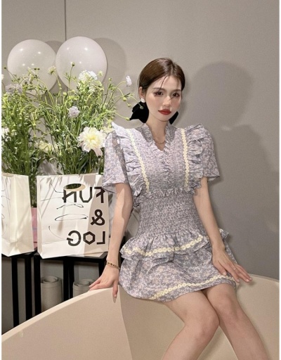 Replica Designer Floral  Patchwork Ladies Short Skirts #793381 $26.49 USD for Wholesale