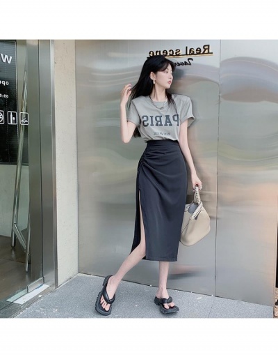 Replica Korean Style Solid Pencil Slit Skirts For Women #793382 $27.30 USD for Wholesale