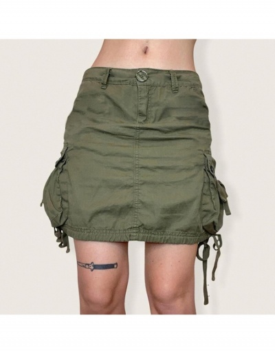 Latest Solid Pockets Short Cargo Skirts For Women #793384 $27.50 USD, Wholesale Fashion Skirts