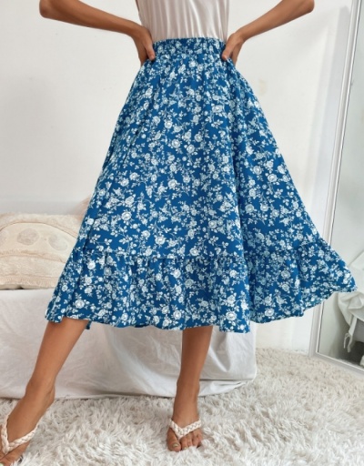  Casual Temperament Floral Versatile Holiday Skirt #793400 $21.97 USD, Wholesale Fashion Skirts