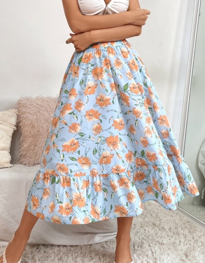 Replica   Fashion Casual Daisy Chiffon Holiday Skirt #793401 $23.66 USD for Wholesale