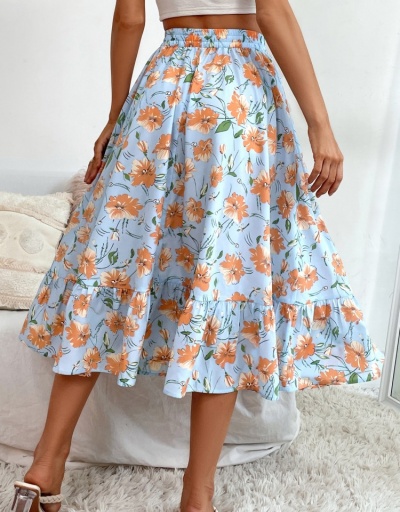 Replica   Fashion Casual Daisy Chiffon Holiday Skirt #793401 $23.66 USD for Wholesale