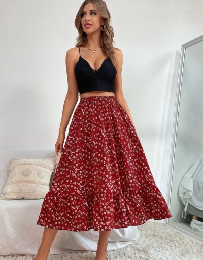 Replica Casual Fashion Print Chiffon Sweet Skirt #793402 $23.66 USD for Wholesale