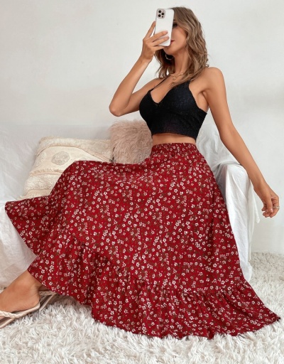 Replica Casual Fashion Print Chiffon Sweet Skirt #793402 $23.66 USD for Wholesale