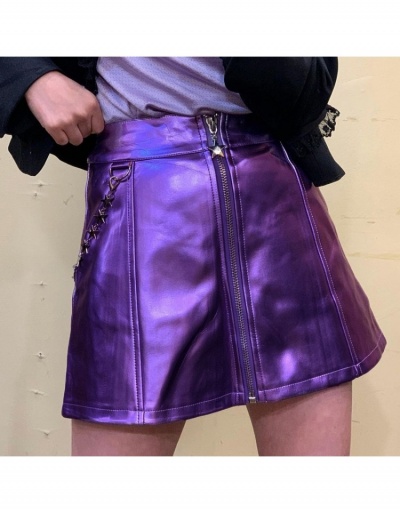 Replica  European Pure Color Chain High Waist Women's Skirt #793403 $27.16 USD for Wholesale