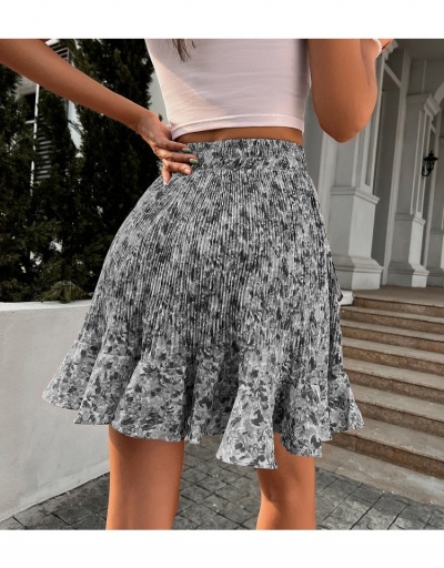 Replica  Personality Floral Ruffle Pleated Women's Skirt #793410 $18.79 USD for Wholesale