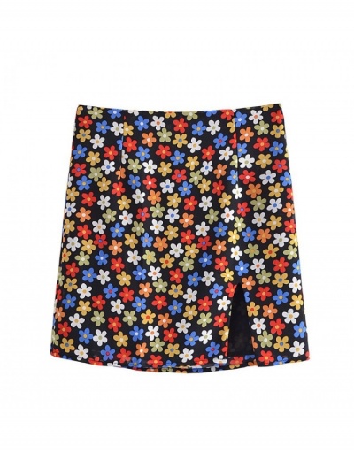 Replica  Sexy Print Split Slim Short Skirt #793414 $29.71 USD for Wholesale