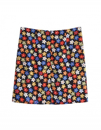 Replica  Sexy Print Split Slim Short Skirt #793414 $29.71 USD for Wholesale