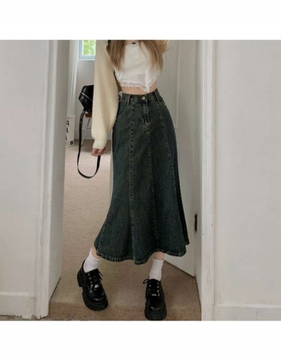 Replica  2022 High Waist  Fishtail Denim Skirts #793423 $27.25 USD for Wholesale