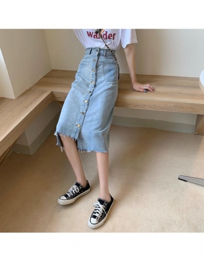 Replica  2022 High Waist Irregular Denim Skirts #793424 $25.09 USD for Wholesale