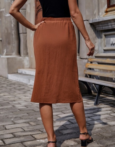 Replica Commuter Pure Color Women's Skirt #793433 $19.31 USD for Wholesale