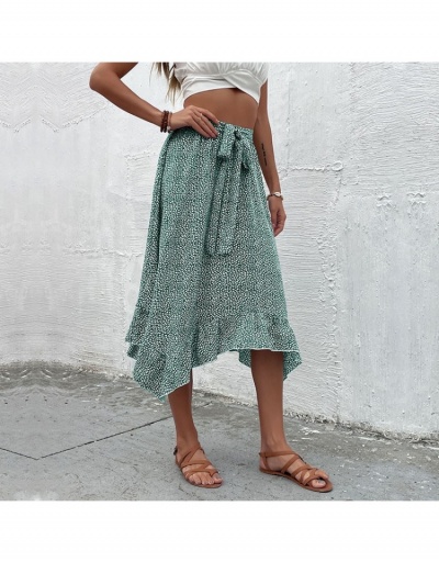 Replica  Summer Fashion Irregular Strappy Floral Skirt For Ladies #793438 $25.35 USD for Wholesale