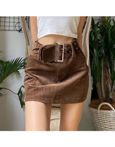  Solid Retro Fashion Slim Corduroy Skirt #793440 $34.32 USD, Wholesale Fashion Skirts