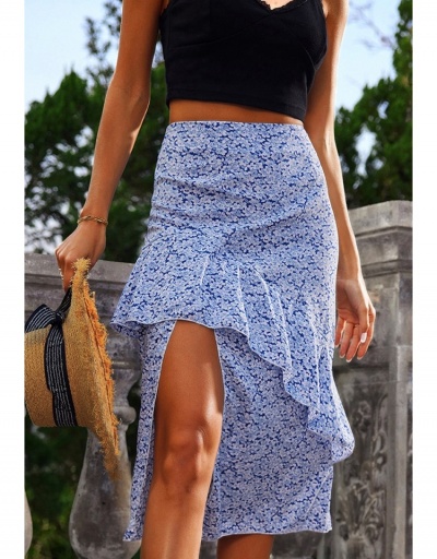 Replica  Summer Fashion Bohemian Ruffle Irregular Skirt #793447 $17.35 USD for Wholesale