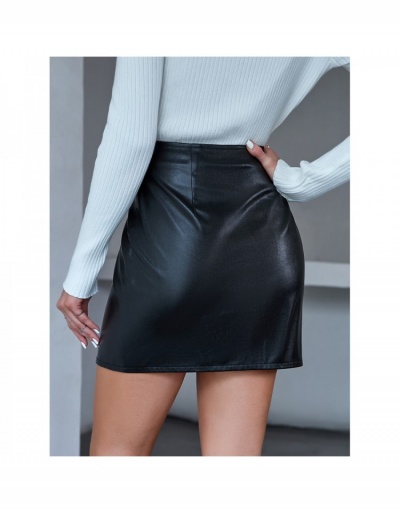 Replica  Sexy Irregular Button Solid Woman's Skirt #793454 $22.17 USD for Wholesale