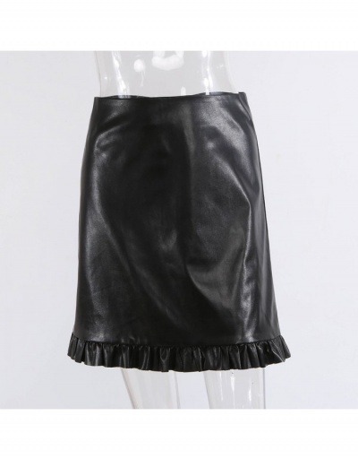 Replica  New Ruched PU Skirt For Women #793457 $22.99 USD for Wholesale