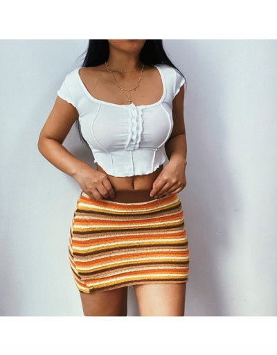 Replica  Women's Knitting Striped Color Skirt #793458 $18.06 USD for Wholesale