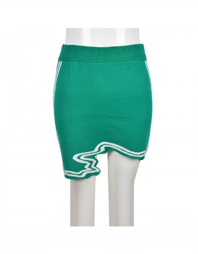 Replica  Women's Contrast Color Elastic Waist Skirt #793468 $18.54 USD for Wholesale