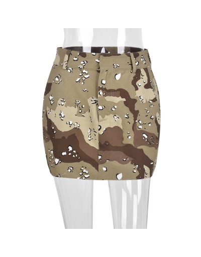 Replica  Summer Fashion Camouflage Pocket Zipper Women's Skirt #793478 $21.92 USD for Wholesale