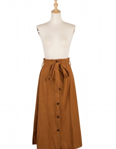 Replica Easy Matching Pure Color Mid-length Skirts #793490 $23.28 USD for Wholesale