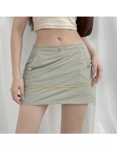 Casual Street Pockets Short Skirts For Ladies #793506 $22.63 USD, Wholesale Fashion Skirts