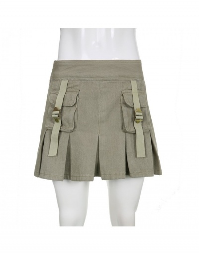 Replica Y2K Style Pleated Short Cargo Short Skirts #793507 $29.20 USD for Wholesale