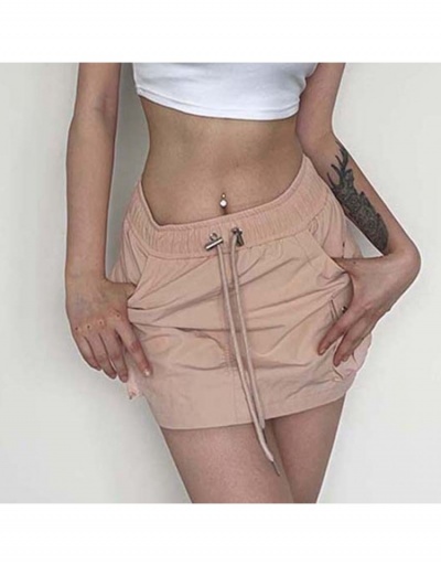 Stylish Solid Drawstring Cargo Short Skirts For Women #793508 $23.92 USD, Wholesale Fashion Skirts