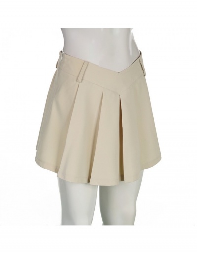 Replica Easy Matching Pure Color Pleated Skirt #793511 $25.06 USD for Wholesale