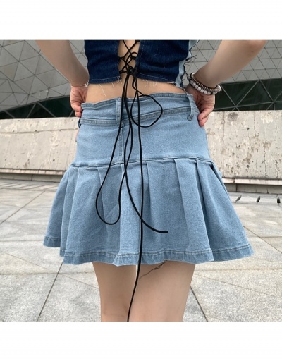 Replica  Fashion Ruffled Ruffle Denim Skirt #793512 $28.68 USD for Wholesale