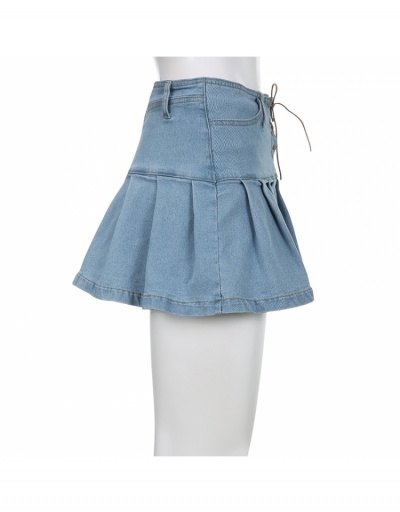 Replica  Fashion Ruffled Ruffle Denim Skirt #793512 $28.68 USD for Wholesale