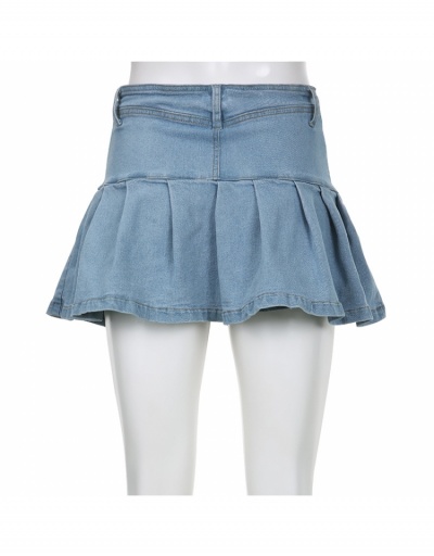 Replica  Fashion Ruffled Ruffle Denim Skirt #793512 $28.68 USD for Wholesale