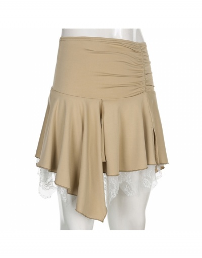 Replica Designer Patchwork Ruched Short Skirts For Women #793516 $21.92 USD for Wholesale