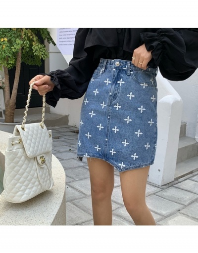 Replica  New Design Style Printing Denim Skirt #793520 $17.85 USD for Wholesale