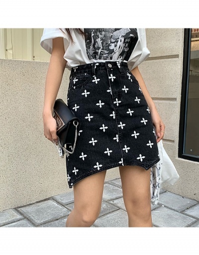 Replica  New Design Style Printing Denim Skirt #793520 $17.85 USD for Wholesale