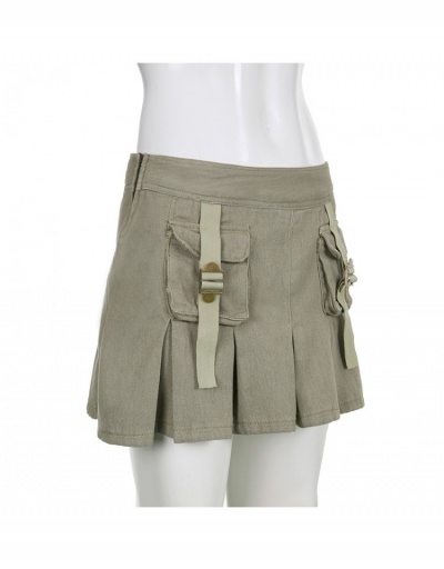 Replica Y2K Style Denim Cargo Short Skirts For Ladies #793524 $31.38 USD for Wholesale