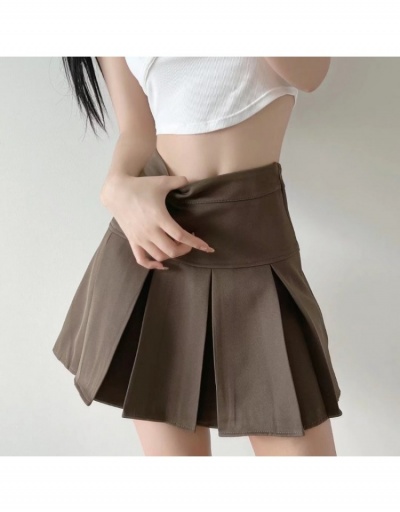 Replica  Summer Pure Color Pleated College Skirt #793539 $32.78 USD for Wholesale