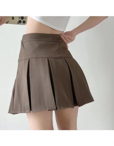 Replica  Summer Pure Color Pleated College Skirt #793539 $32.78 USD for Wholesale