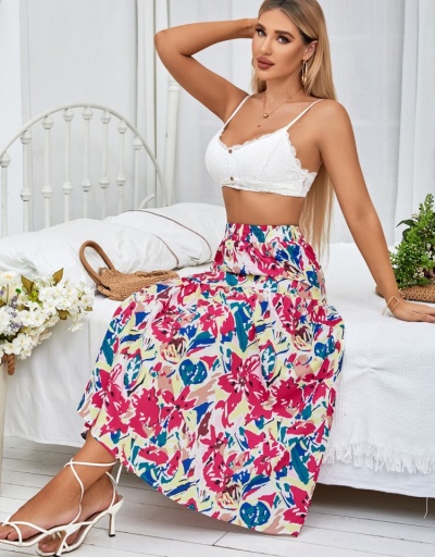 Versatile Holiday Printed Long Skirt #793546 $21.97 USD, Wholesale Fashion Skirts