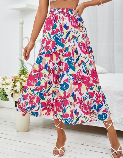 Replica Versatile Holiday Printed Long Skirt #793546 $21.97 USD for Wholesale