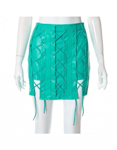 Replica Designer Trendy Street Tie Wrap Ladies Short Skirts #793553 $31.98 USD for Wholesale