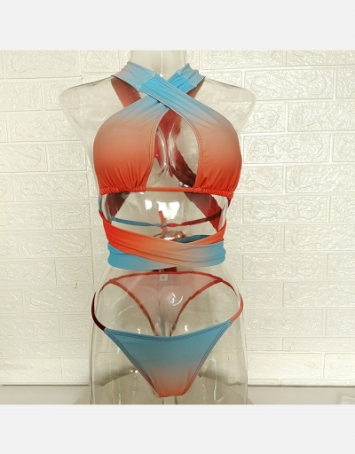 Replica Gradient Color Tie Wrap 3 Pieces Swim Suits #793582 $23.28 USD for Wholesale