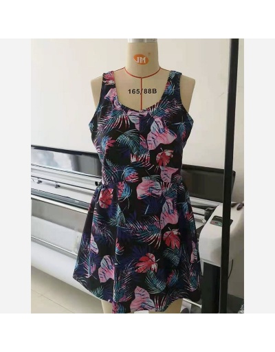 Replica Pattern Printing One-Piece Swimsuit Sleeveless V Neck #793638 $37.63 USD for Wholesale