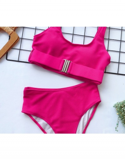 Replica  Pure Color Hot Bikini For Women Sleeveless U Neck #793654 $19.50 USD for Wholesale